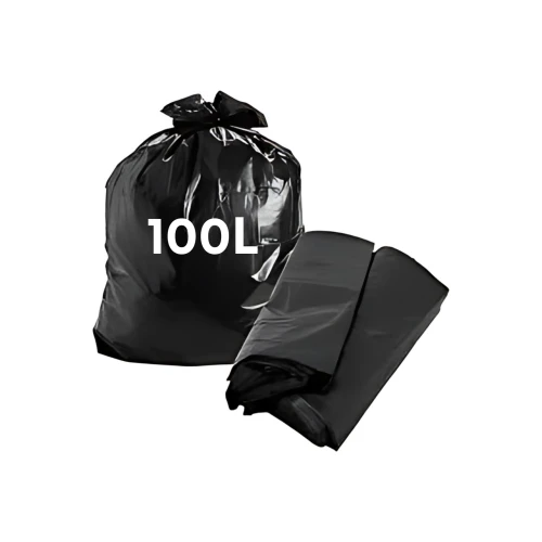  Saco para Lixo Preto - 100L - C/100 - Medio 75X80X0,035 - Litoral 
