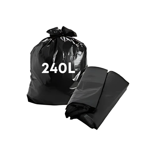 Saco de lixo 240 lts preto médio 117cm x 120cm 0,4 m c/100 - Cód 1576P